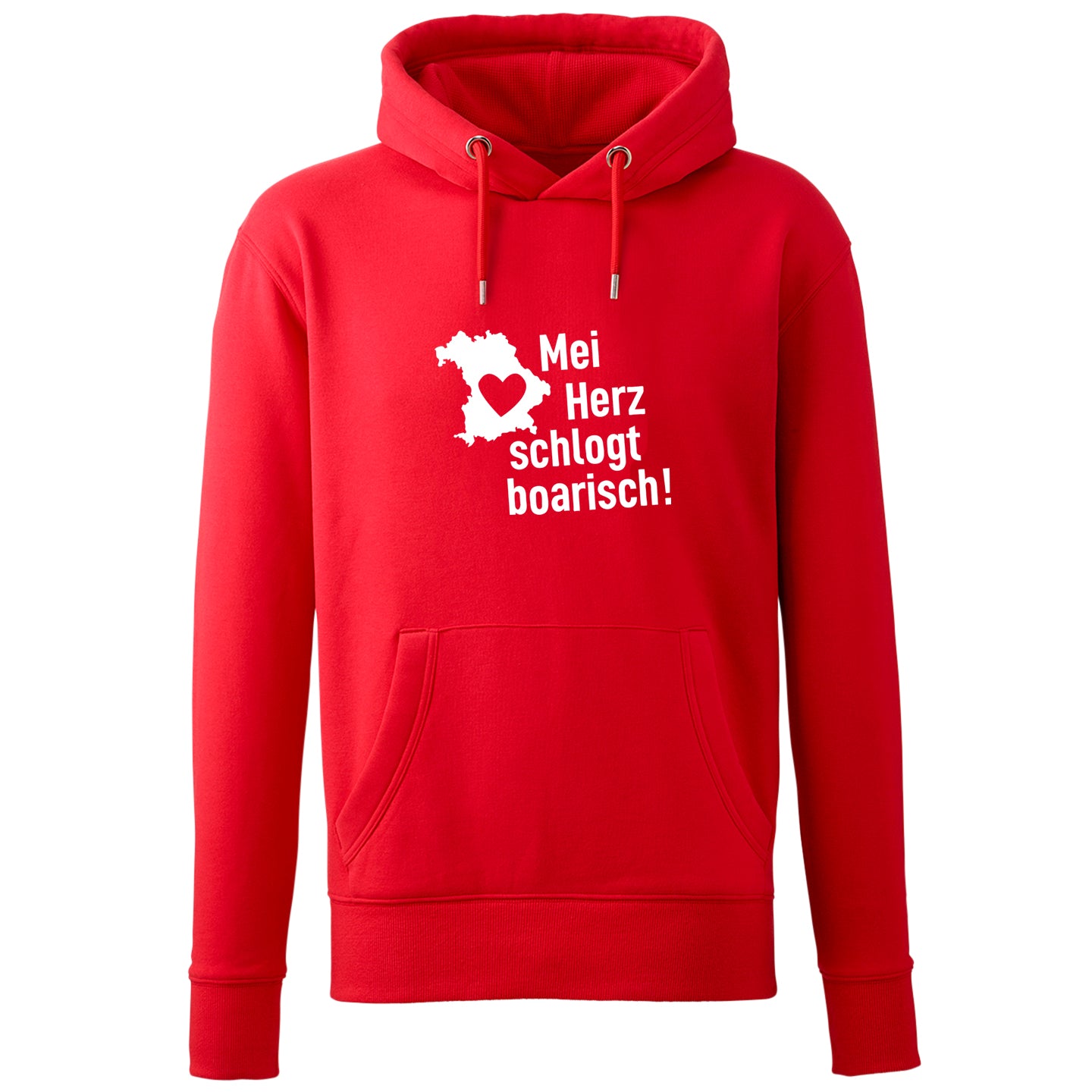 Hoodie "Mei Herz schlogt boarisch" - meinherzschlag.de