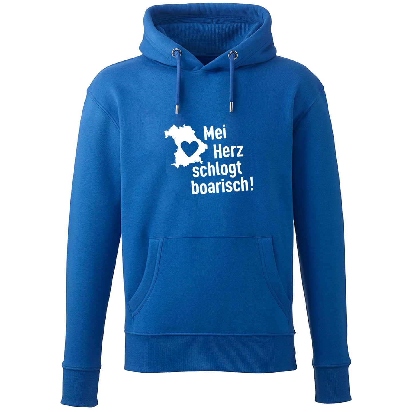 Hoodie "Mei Herz schlogt boarisch" - meinherzschlag.de