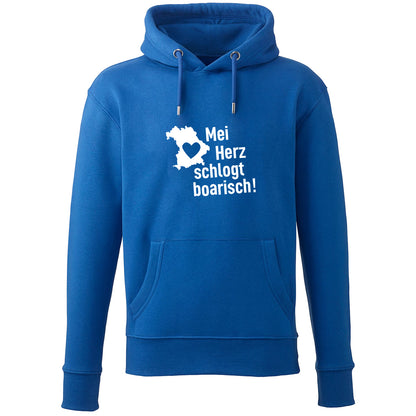 Hoodie "Mei Herz schlogt boarisch" - meinherzschlag.de