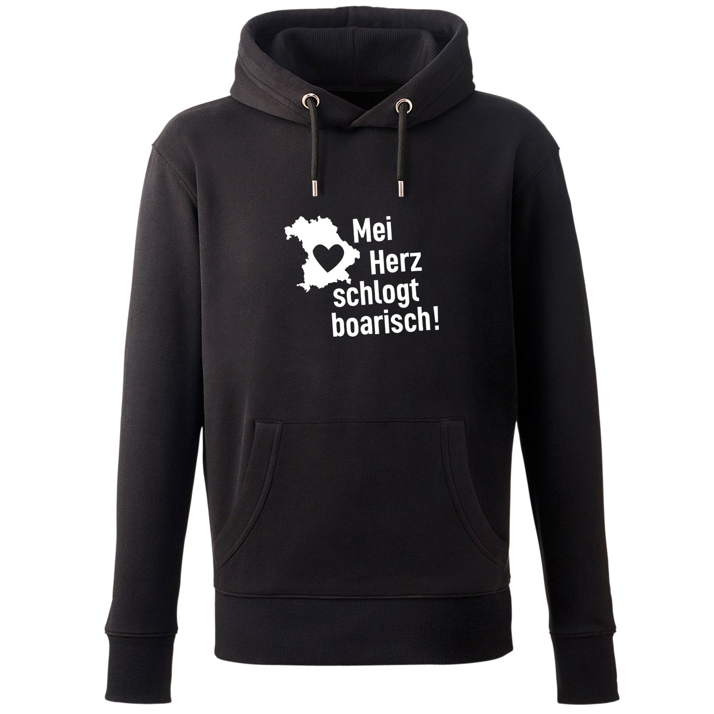 Hoodie "Mei Herz schlogt boarisch" - meinherzschlag.de
