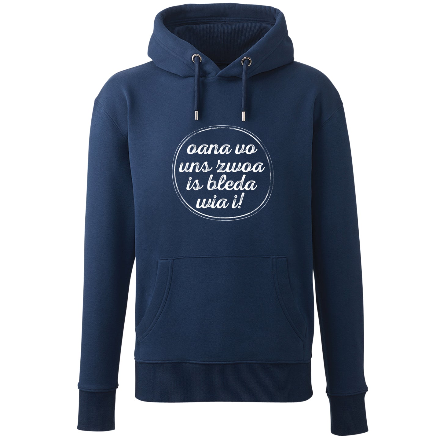 Hoodie "Oana vo uns zwoa" - meinherzschlag.de