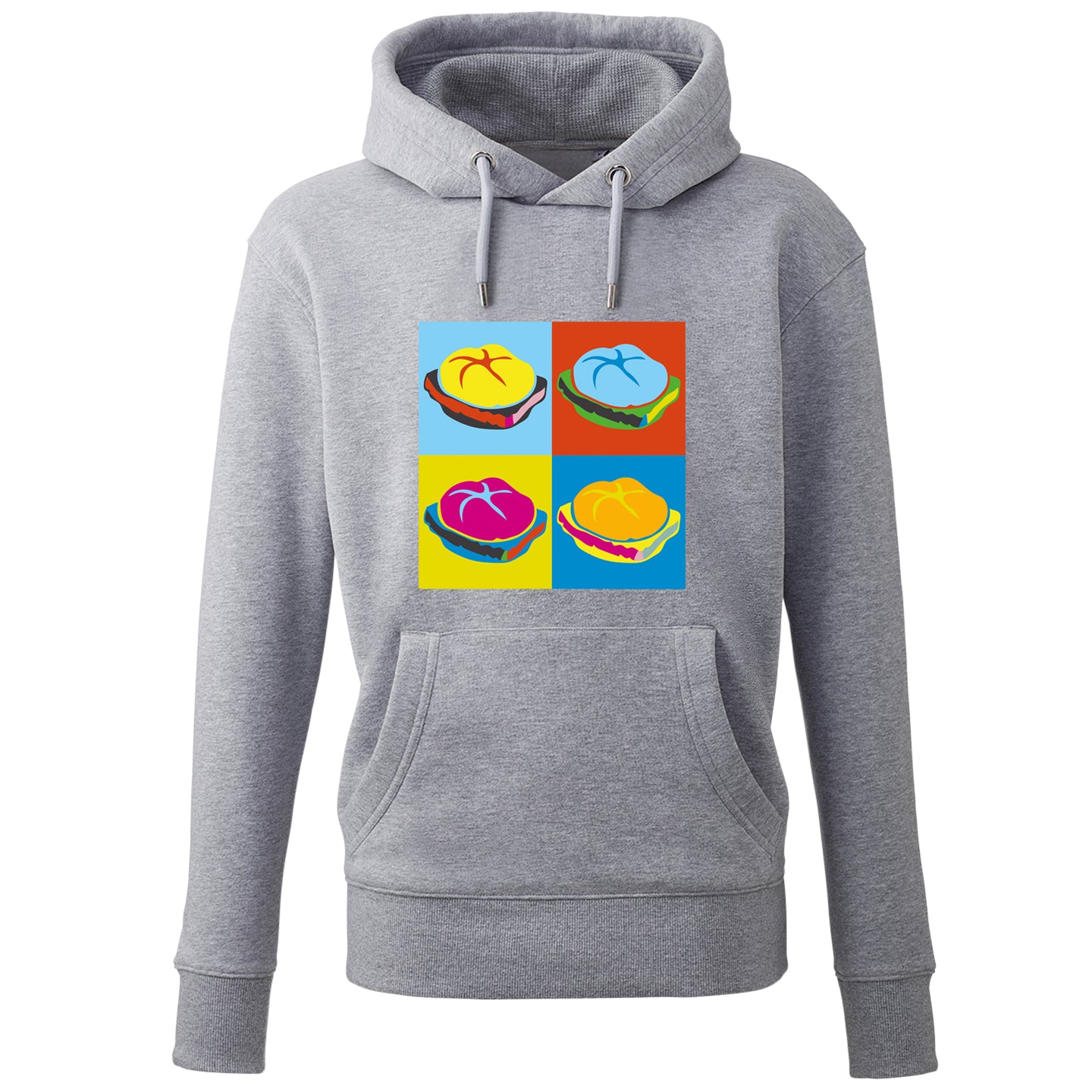 Hoodie "Popart Leberkas" - meinherzschlag.de