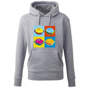 Hoodie "Popart Leberkas" - meinherzschlag.de