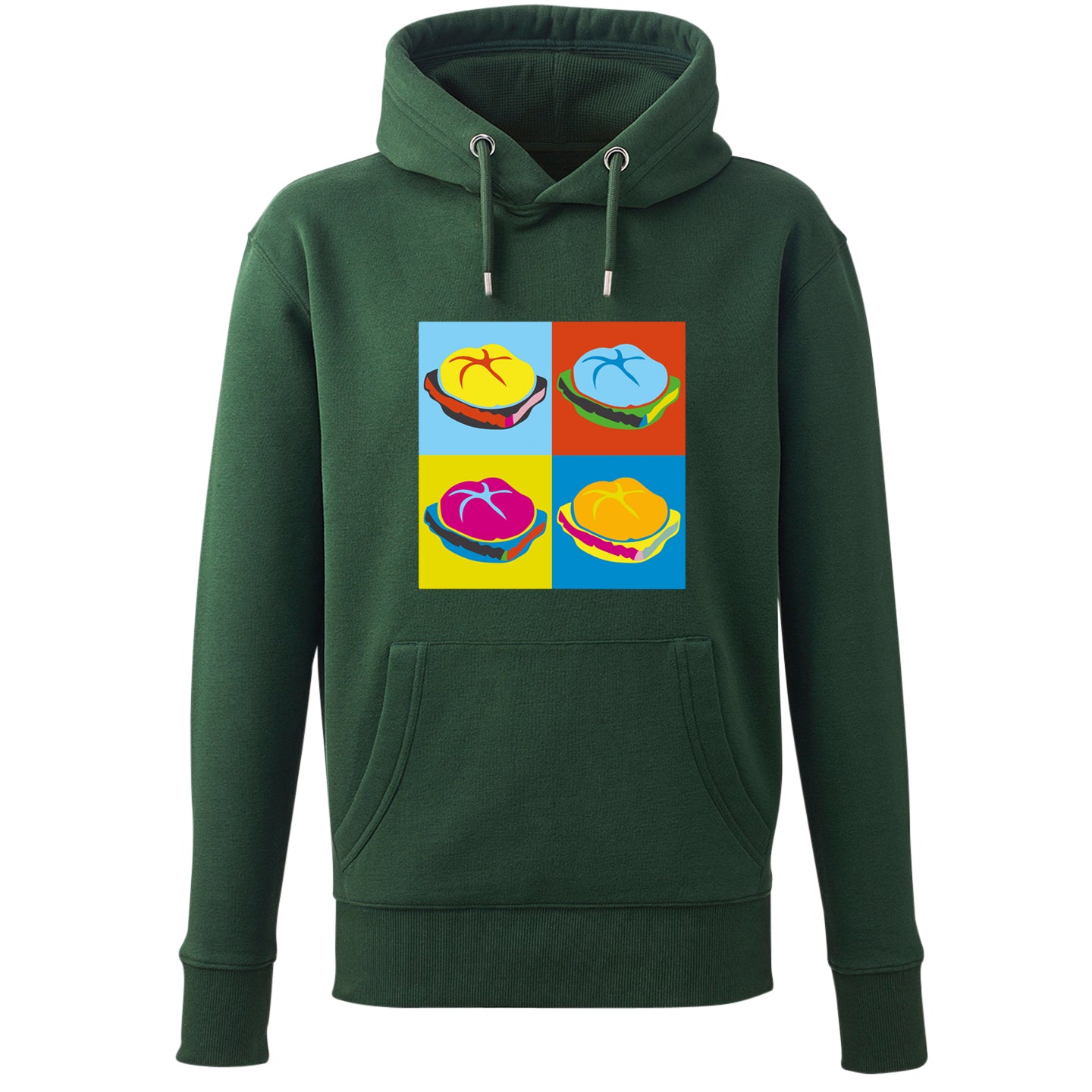 Hoodie "Popart Leberkas" - meinherzschlag.de