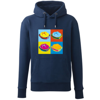 Hoodie "Popart Leberkas" - meinherzschlag.de