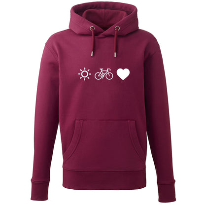 Hoodie "Radl, Sun & Herzl" - meinherzschlag.de