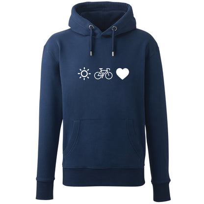 Hoodie "Radl, Sun & Herzl" - meinherzschlag.de