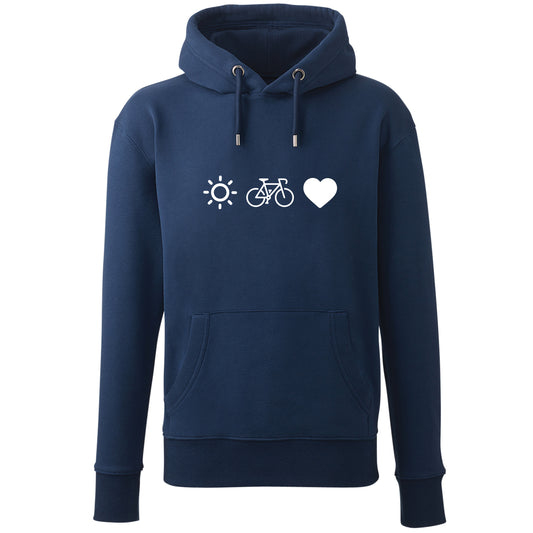 Hoodie "Radl, Sun & Herzl" - meinherzschlag.de