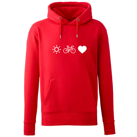 Hoodie "Radl, Sun & Herzl" - meinherzschlag.de