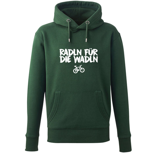 Hoodie "Radln für die Wadln" - meinherzschlag.de