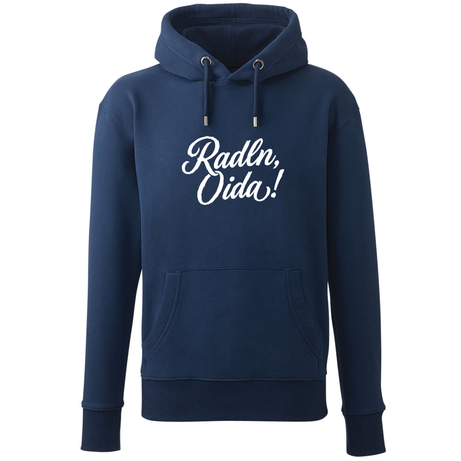 Hoodie "Radln, Oida!" von meinherzschlag – Produktbild 5 von 7.