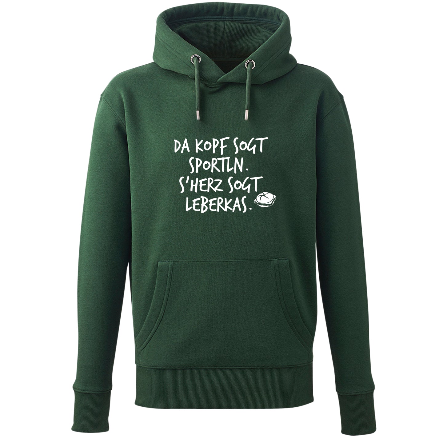 Hoodie "s'Herz sogt Leberkas" - meinherzschlag.de