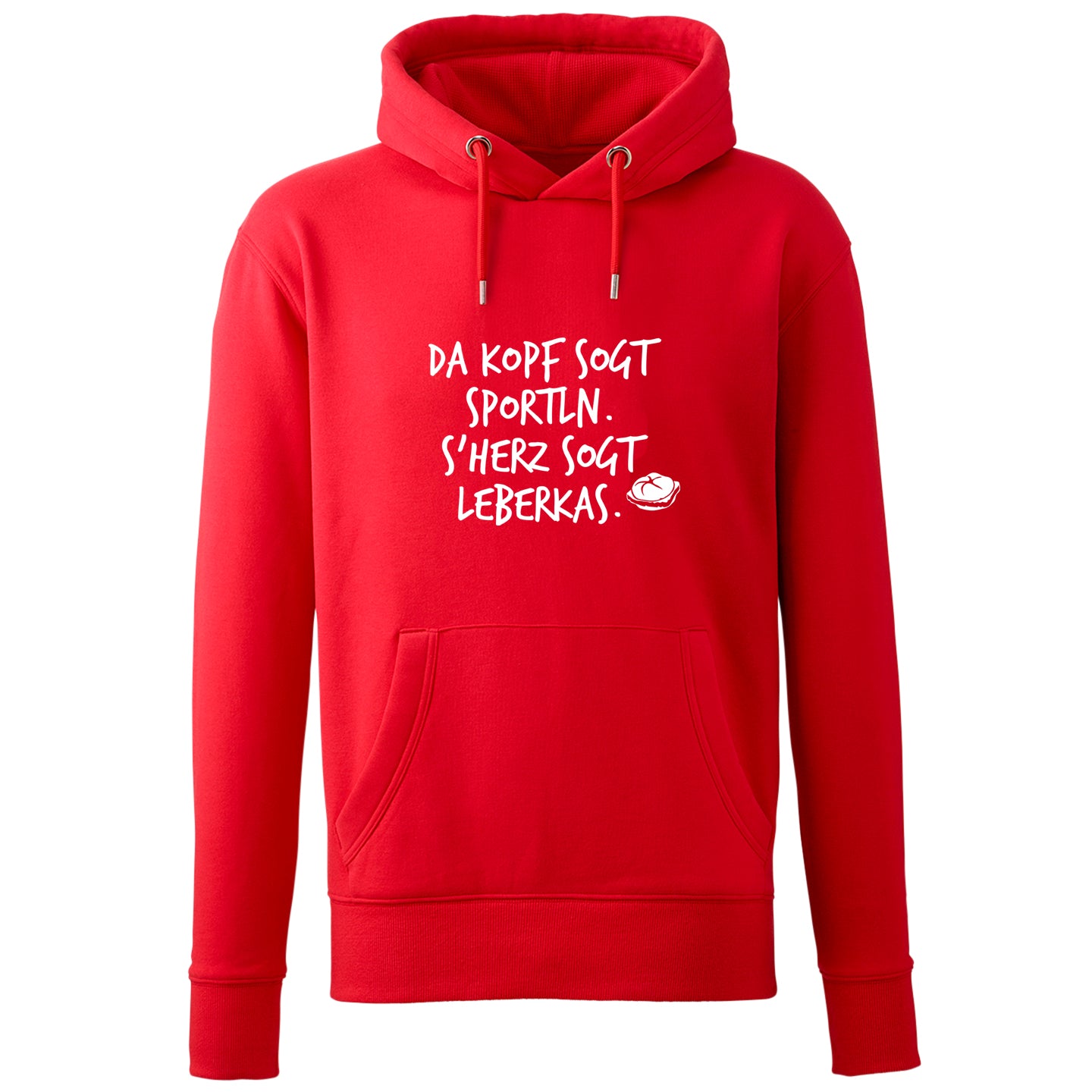 Hoodie "s'Herz sogt Leberkas" - meinherzschlag.de