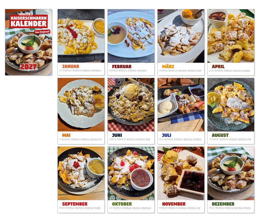 Der Kaiserschmarrn-Kalender 2027 von meinherzschlag – Produktbild 2 von 2.