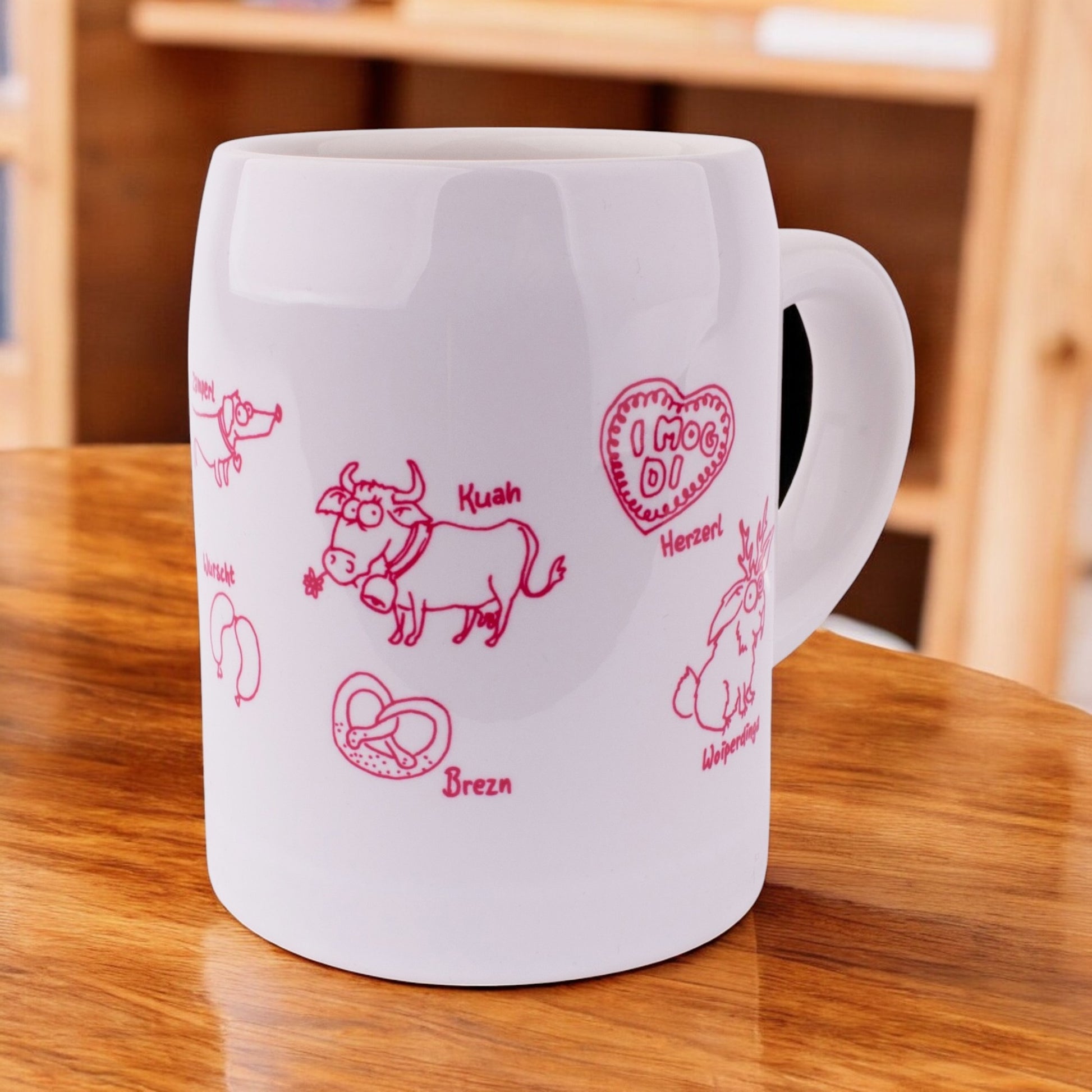 Kinderkrug "Zwergerl" pink - meinherzschlag.de
