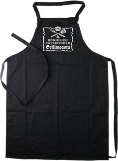 Grillschürze "Grillmoasta" schwarz