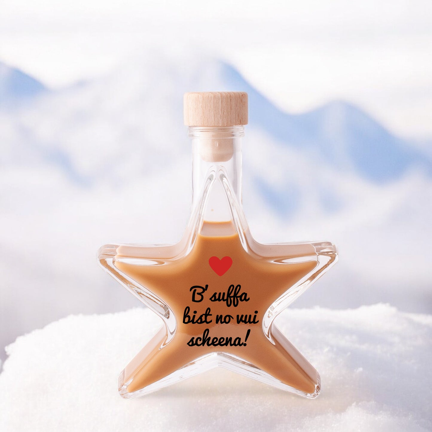 Weihnachtslikör "B'suffa bist no vui scheena!" - meinherzschlag.de