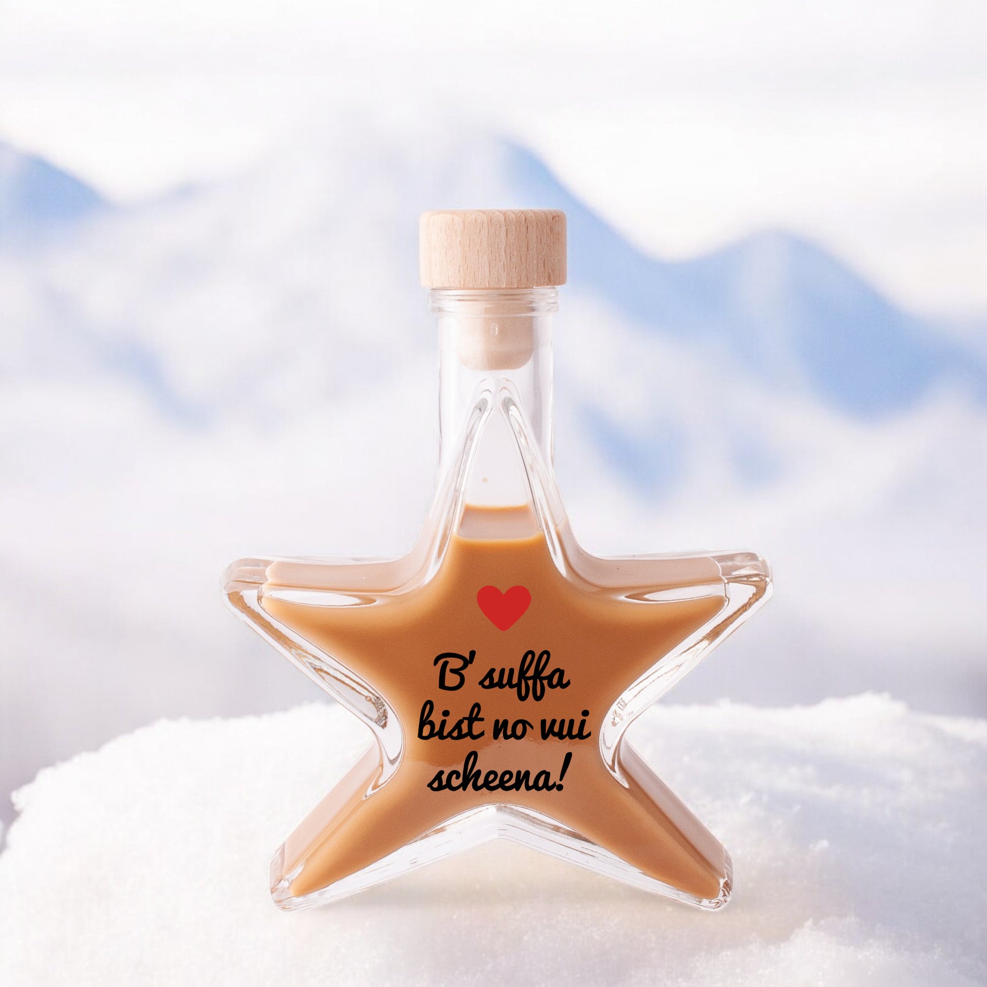 Weihnachtslikör "B'suffa bist no vui scheena!" - meinherzschlag.de