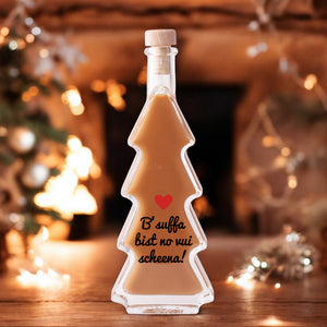 Weihnachtslikör "B'suffa bist no vui scheena!" - meinherzschlag.de