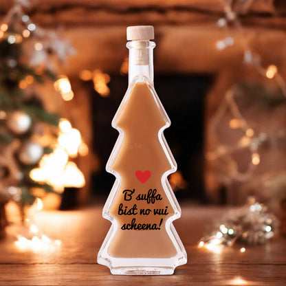 Weihnachtslikör "B'suffa bist no vui scheena!" - meinherzschlag.de