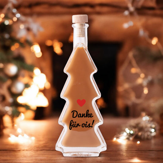 Weihnachtslikör "Danke für ois!" - meinherzschlag.de