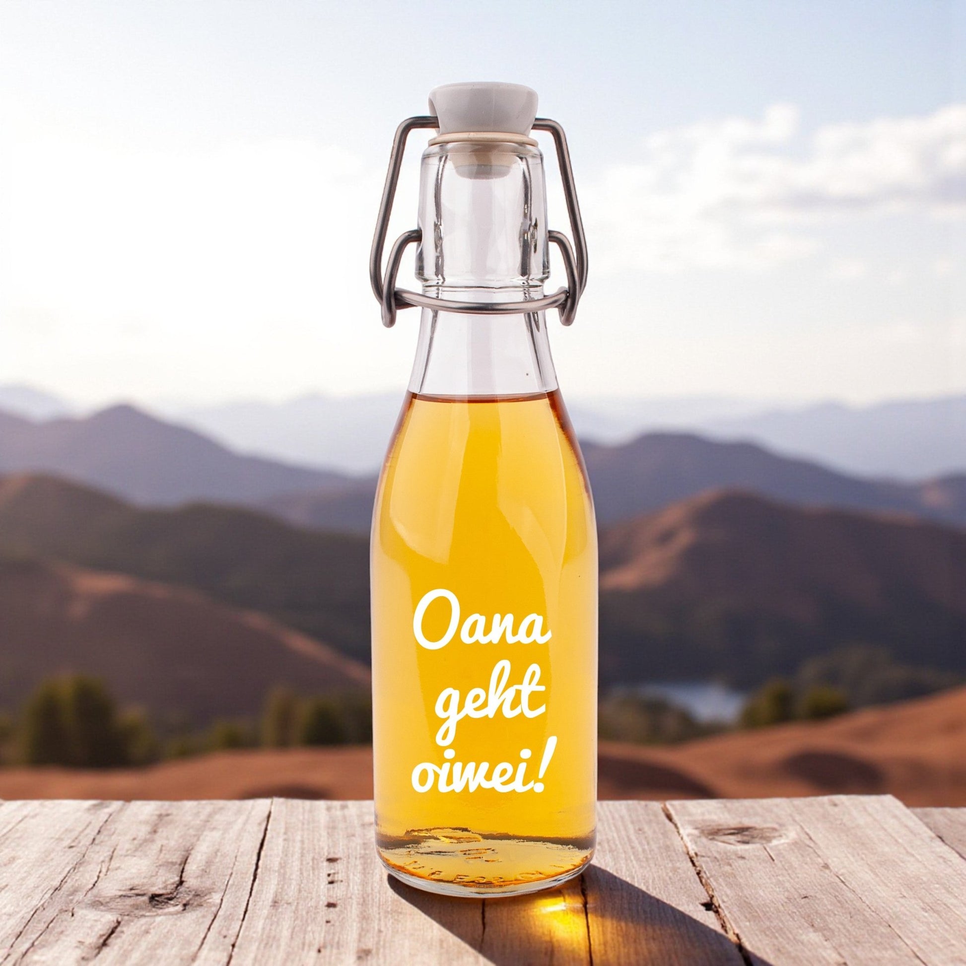 Likör/Schnaps "Oana geht oiwei!" - meinherzschlag.de
