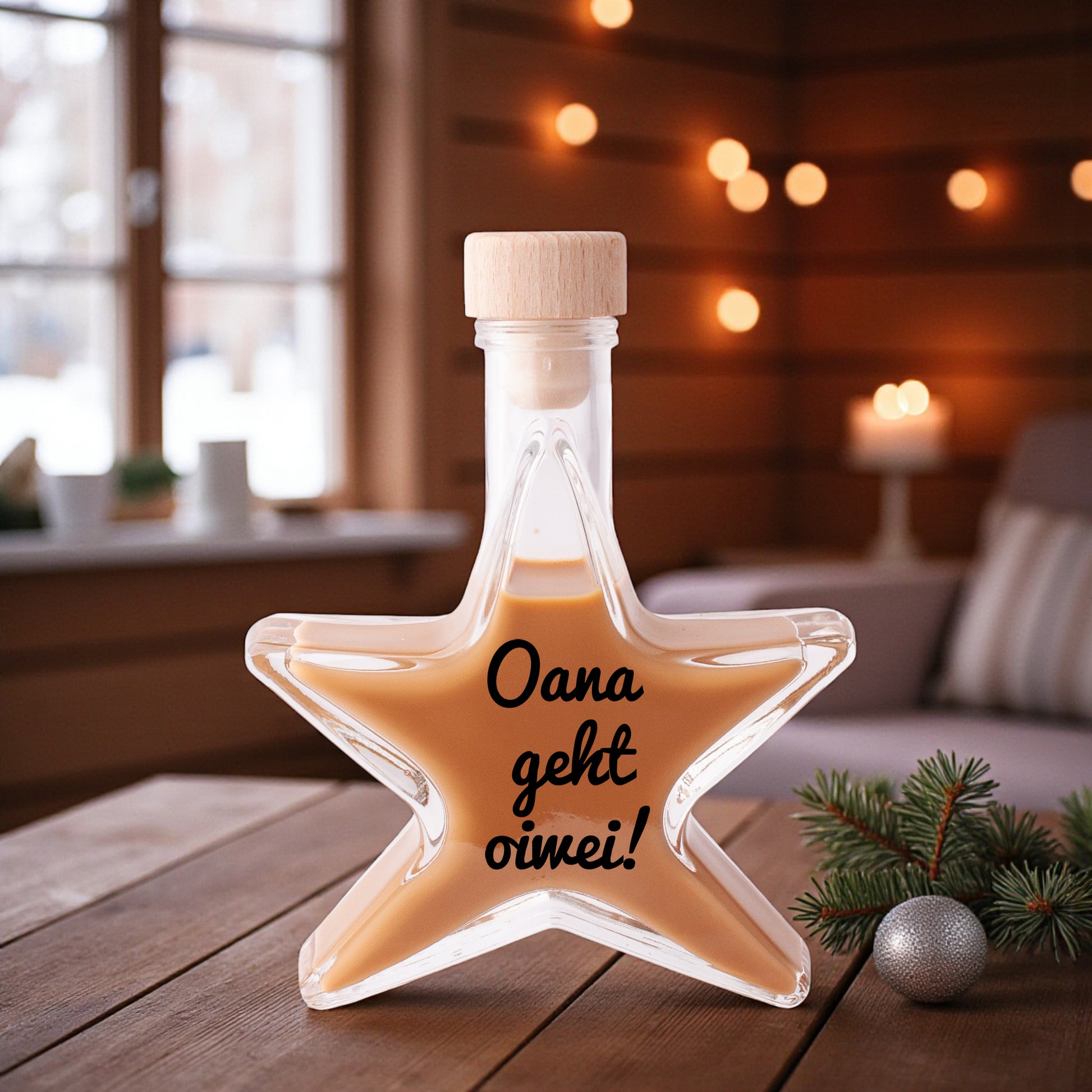 Weihnachtslikör "Oana geht oiwei!" - meinherzschlag.de