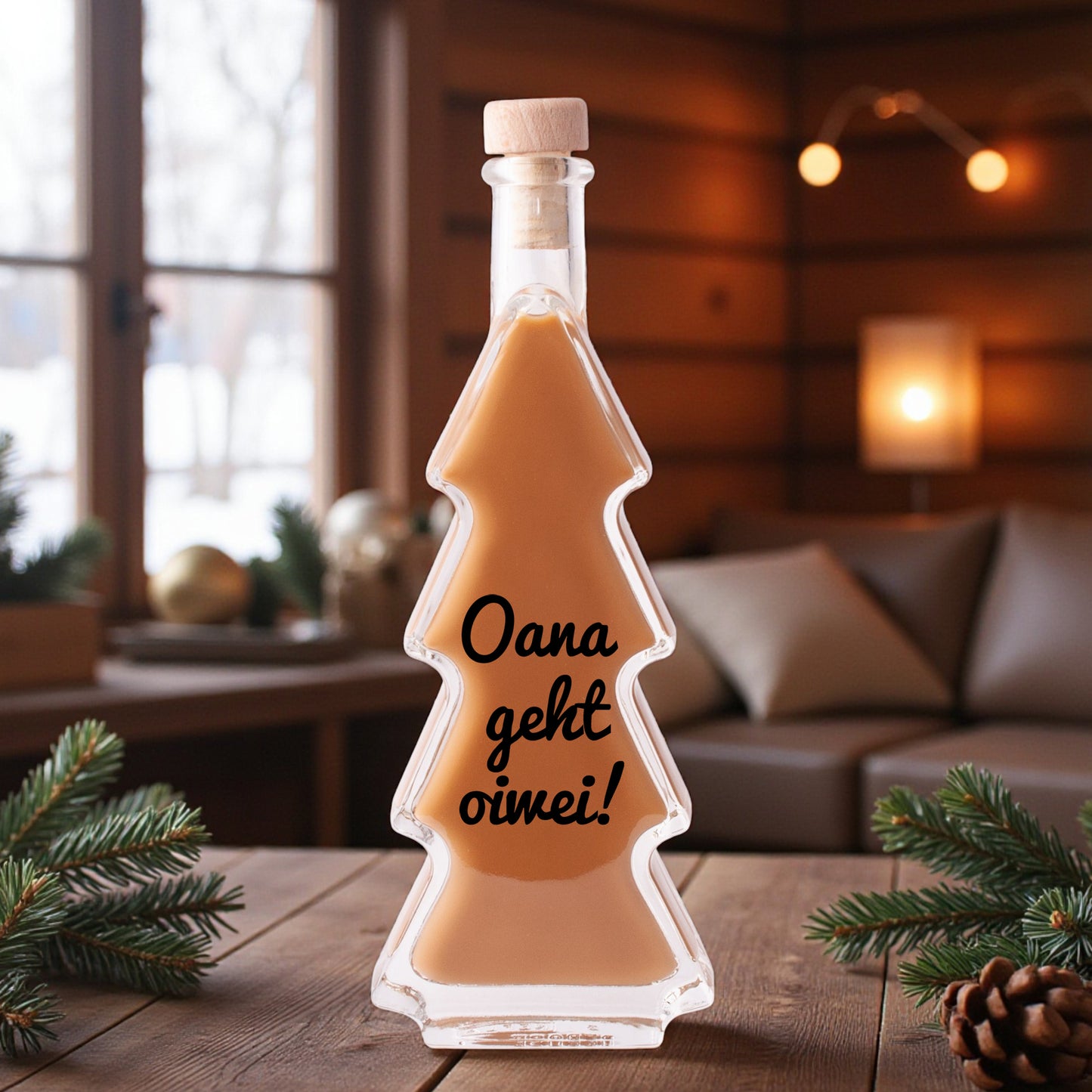 Weihnachtslikör "Oana geht oiwei!" - meinherzschlag.de
