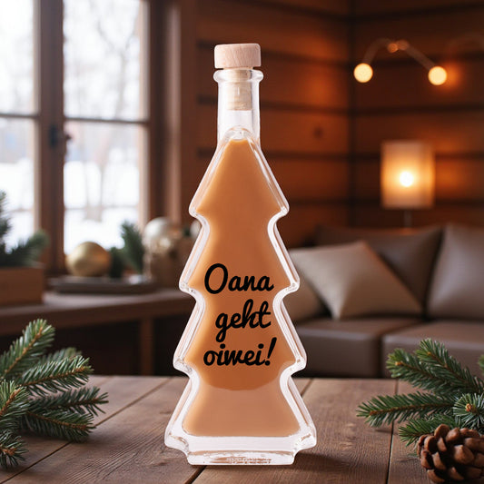 Weihnachtslikör "Oana geht oiwei!" - meinherzschlag.de