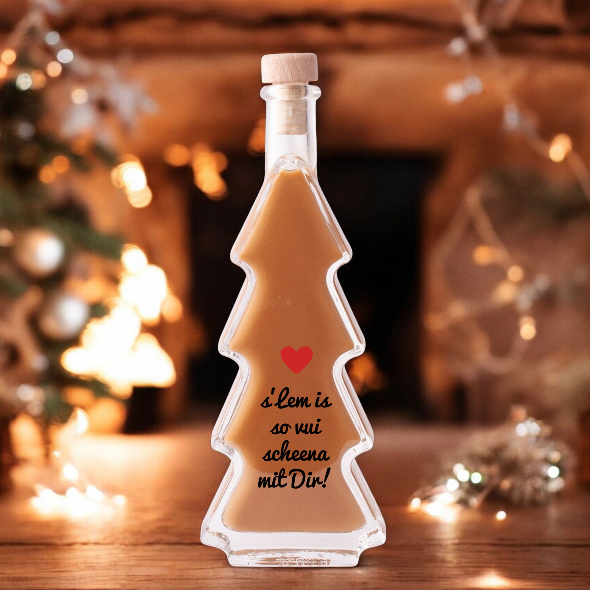 Weihnachtslikör "s'Lem is so vui scheena mit Dir!" - meinherzschlag.de