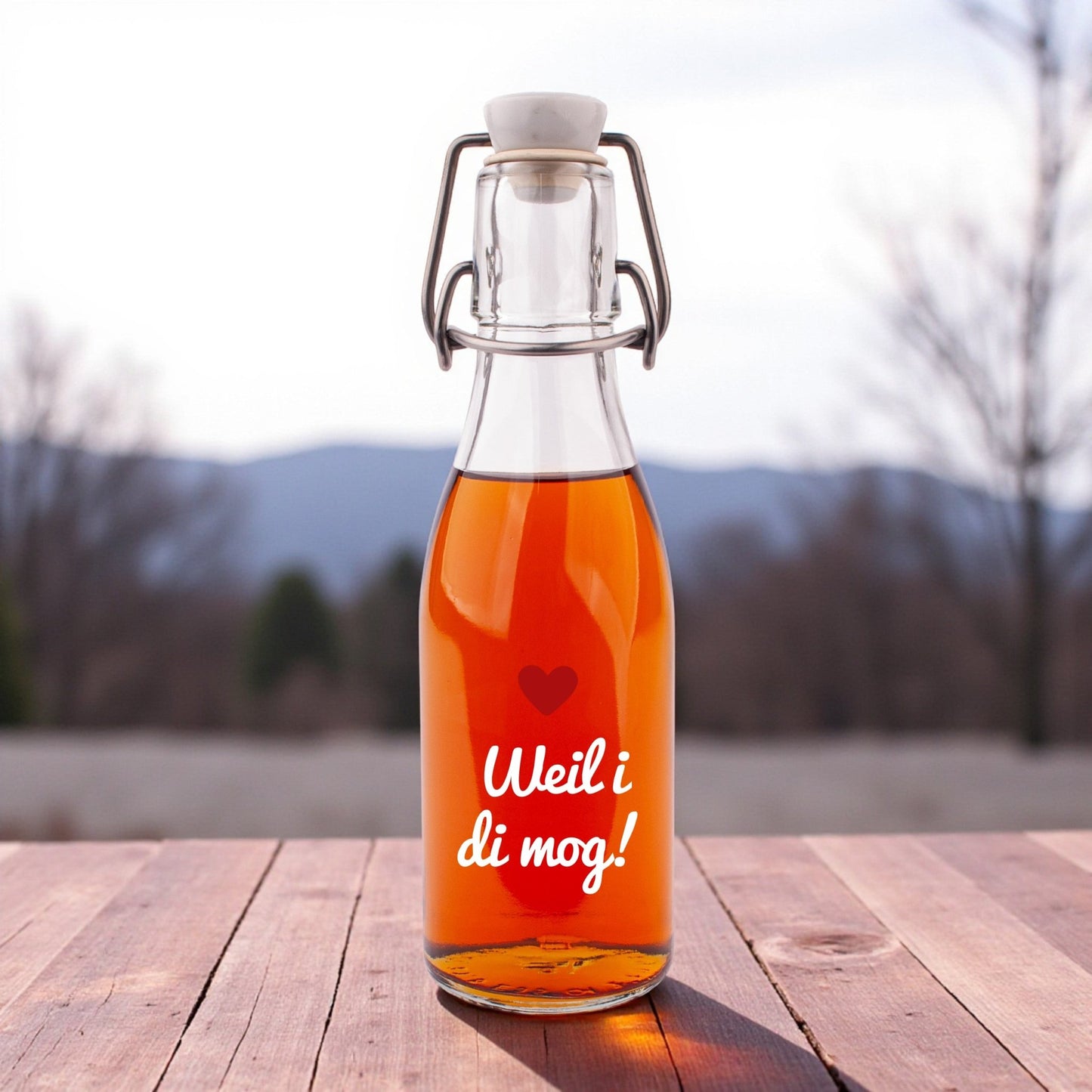 Likör/Schnaps "Weil i di mog!" - meinherzschlag.de