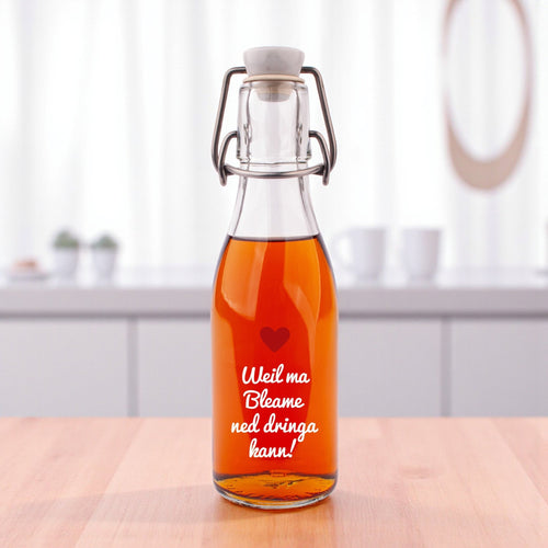 Likör/Schnaps "Weil ma Bleame ned dringa kann!" - meinherzschlag.de