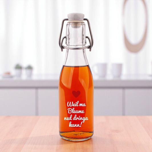 Likör/Schnaps "Weil ma Bleame ned dringa kann!" - meinherzschlag.de