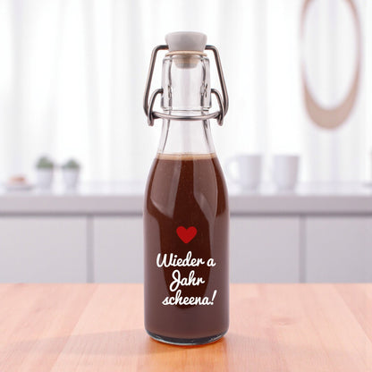 Likör/Schnaps "Wieder a Jahr scheena!" - meinherzschlag.de