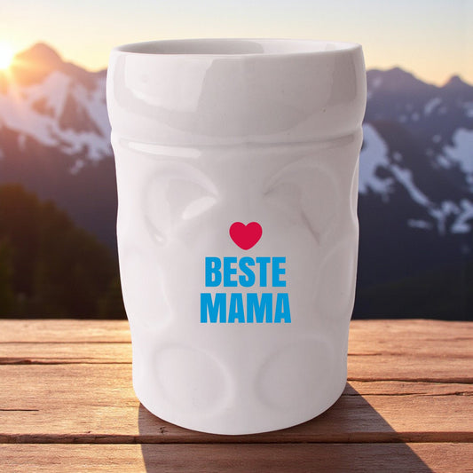 Maßkrug - Kaffeetasse "Beste Mama" - meinherzschlag.de