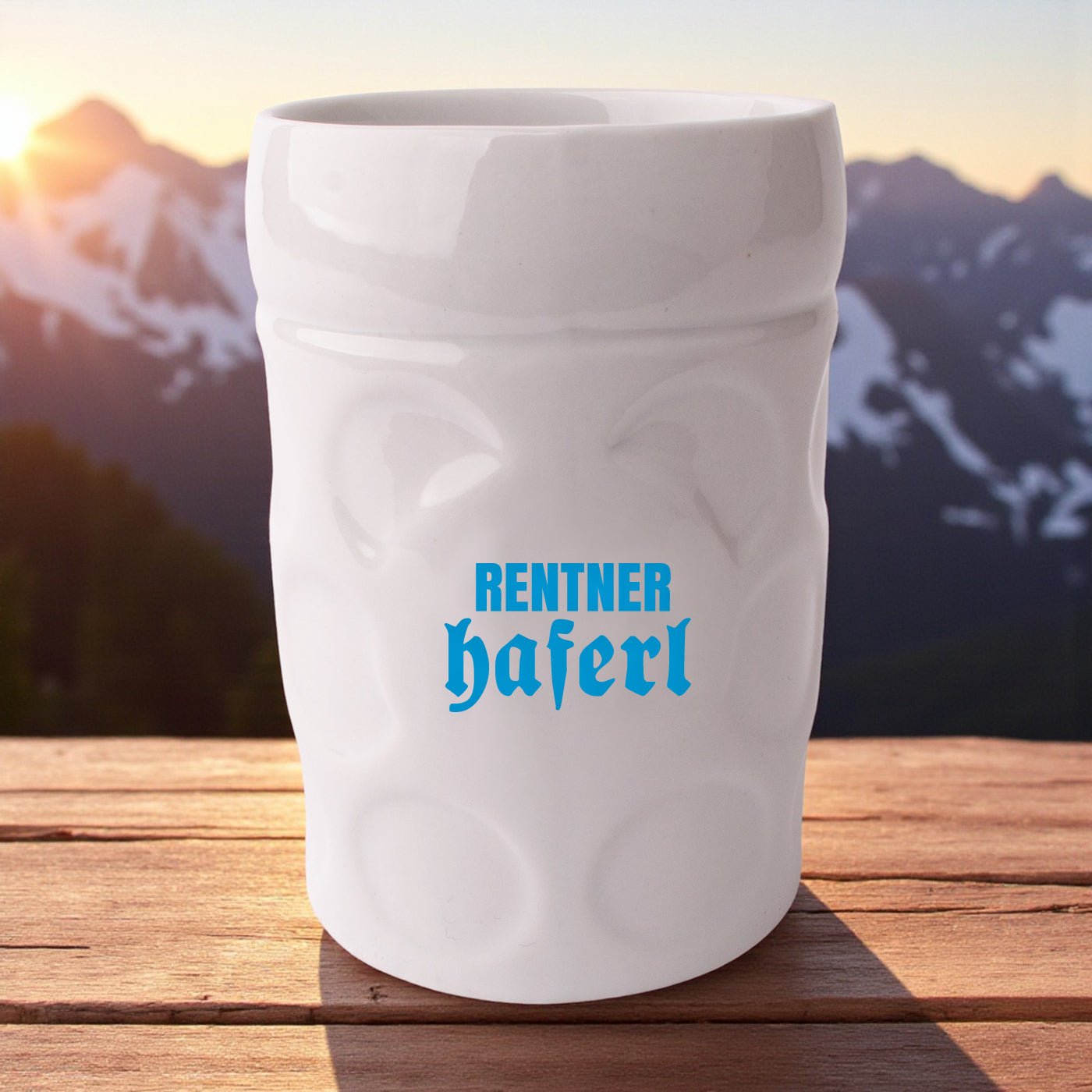 Maßkrug - Kaffeetasse "Rentner Haferl" - meinherzschlag.de