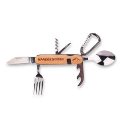 Outdoor Brotzeit-Besteck "Wander Woman"