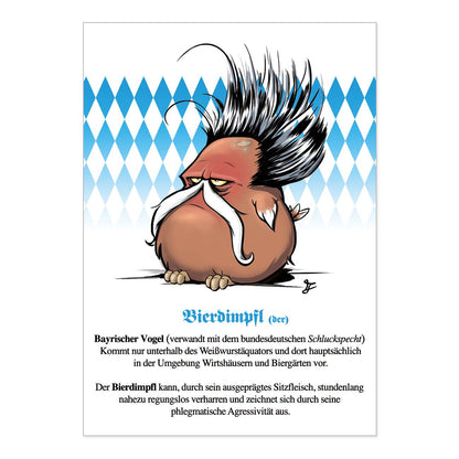 Postkarte "Bierdimpfl" - meinherzschlag.de
