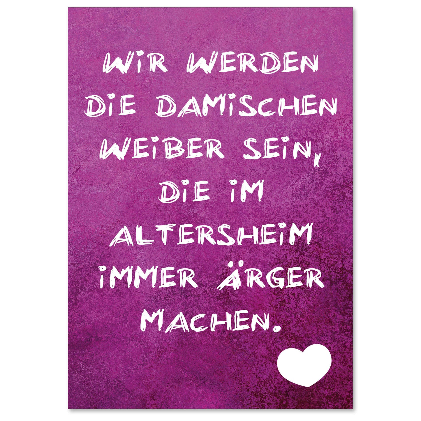 Postkarte "Damische Weiber" - meinherzschlag.de