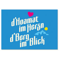 Postkarte "d'Hoamat im Herzn"