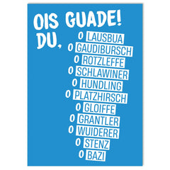 Postkarte "Gaudibursch"