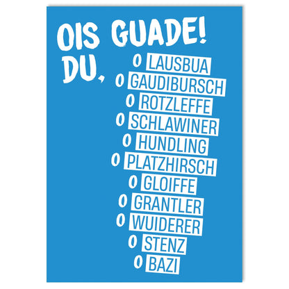 Postkarte "Gaudibursch" - meinherzschlag.de