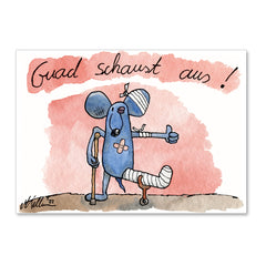 Postkarte "Guad schaust aus!" - meinherzschlag.de
