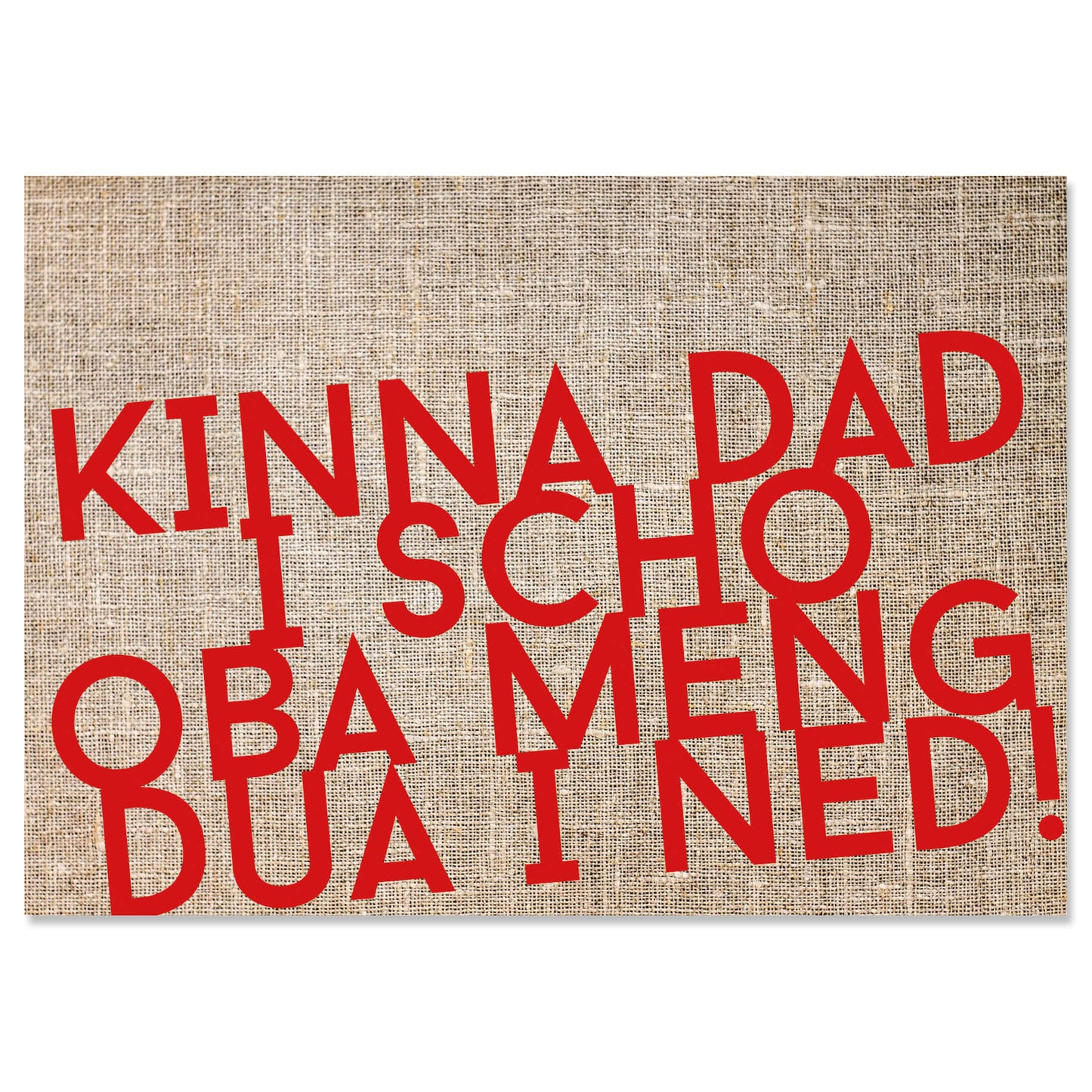 Postkarte "Kinna dad i scho" - meinherzschlag.de