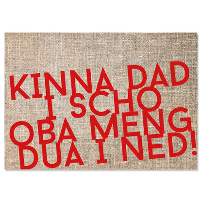 Postkarte "Kinna dad i scho" - meinherzschlag.de
