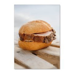 Postkarte "Leberkäse-Semmel"