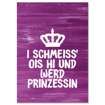 Postkarte "Prinzessin" - meinherzschlag.de