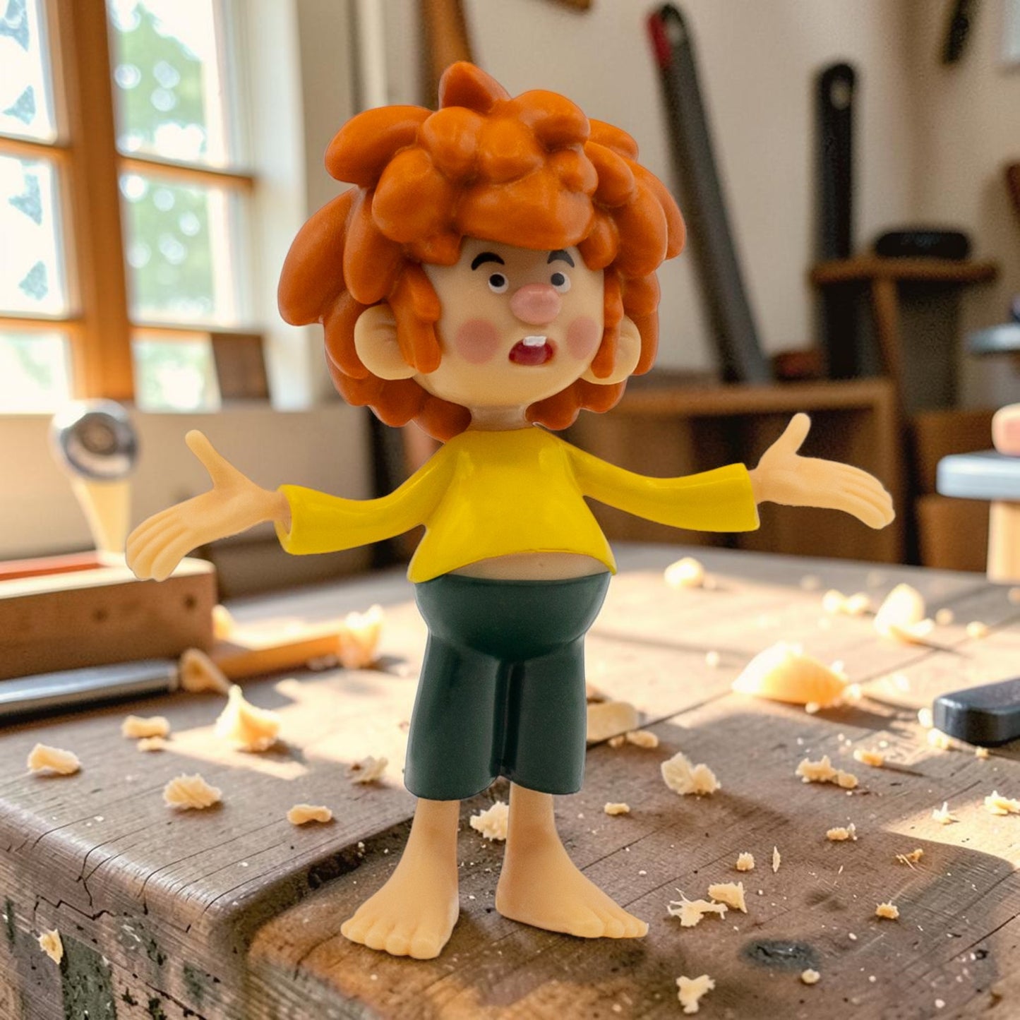 Spielfigur "Pumuckl fragend"