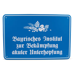 Blechschild "Unterhopfung"
