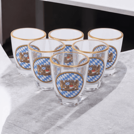 Bayerische Schnapsgläser (6er Set) - meinherzschlag.de